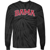 Bama Alabama Gifts Al State Graphic Tie-Dye Long Sleeve Shirt