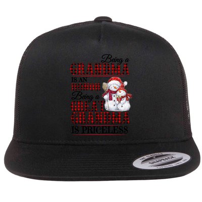 Being A Grandma Is An Honor Being Great Grandma Is Priceless Gift Flatbill Hat