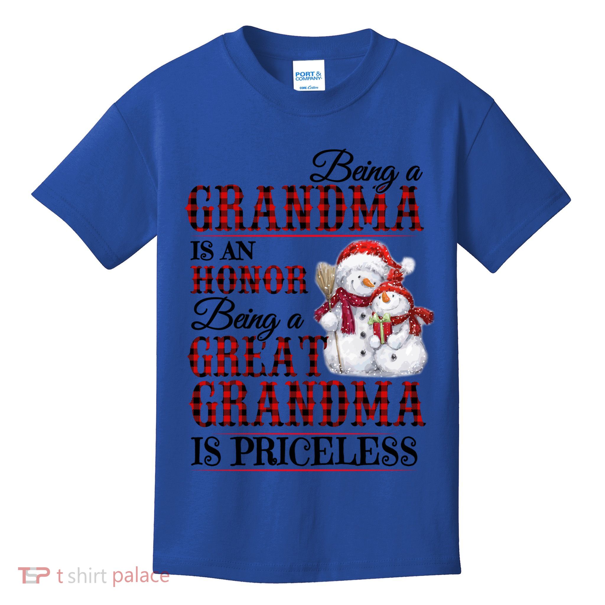 Being A Grandma Is An Honor Being Great Grandma Is Priceless Gift Kids T-Shirt