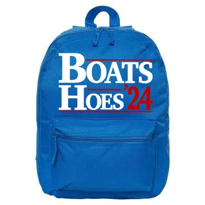 Boats And Hoes 2024 Election Funny 16 in Basic Backpack