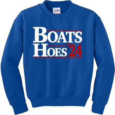 Boats And Hoes 2024 Election Funny Kids Sweatshirt