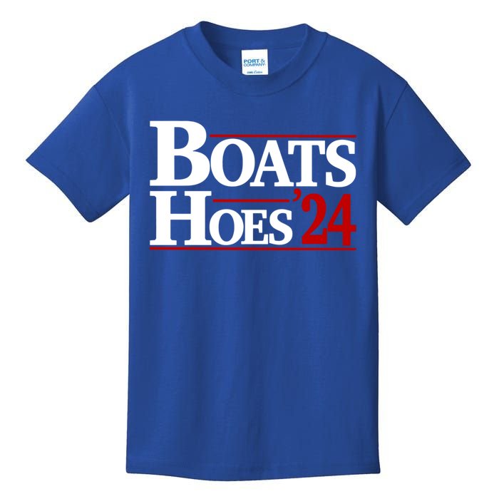 Boats And Hoes 2024 Election Funny Kids T-Shirt