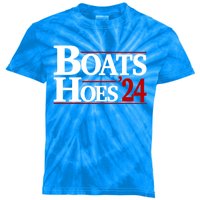 Boats And Hoes 2024 Election Funny Kids Tie-Dye T-Shirt