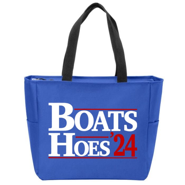 Boats And Hoes 2024 Election Funny Zip Tote Bag