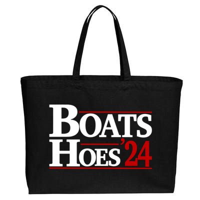 Boats And Hoes 2024 Election Funny Cotton Canvas Jumbo Tote