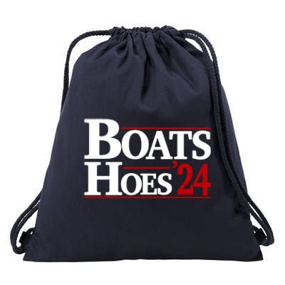 Boats And Hoes 2024 Election Funny Drawstring Bag