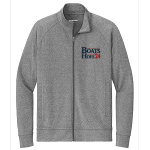 Boats And Hoes 2024 Election Funny Stretch Full-Zip Cadet Jacket