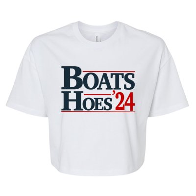 Boats And Hoes 2024 Election Funny Bella+Canvas Jersey Crop Tee