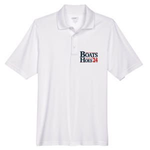 Boats And Hoes 2024 Election Funny Men's Origin Performance Pique Polo