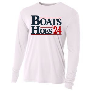 Boats And Hoes 2024 Election Funny Cooling Performance Long Sleeve Crew