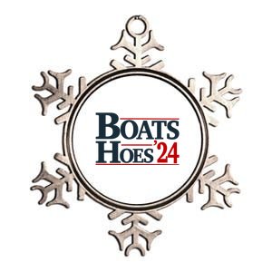 Boats And Hoes 2024 Election Funny Metallic Star Ornament