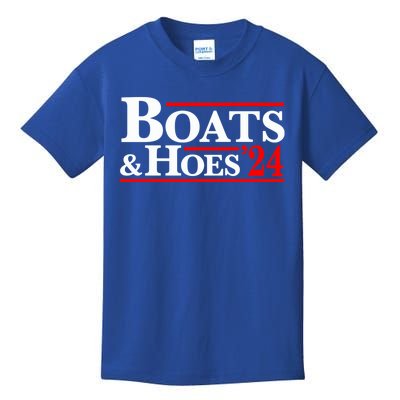 Boats And Hoes 2024 Election Funny Kids T-Shirt