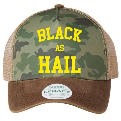 Black As Hail Yellow College Logo Legacy Tie Dye Trucker Hat