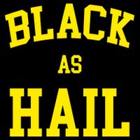 Black As Hail Yellow College Logo City Backpack