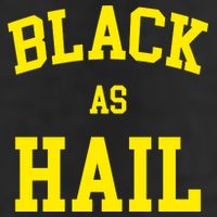 Black As Hail Yellow College Logo Adult Drive Performance Visor