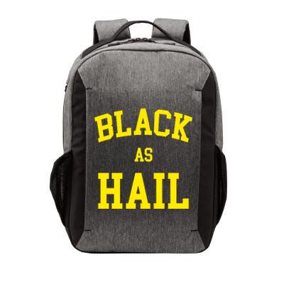 Black As Hail Yellow College Logo Vector Backpack