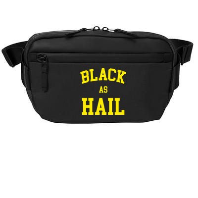 Black As Hail Yellow College Logo Crossbody Pack