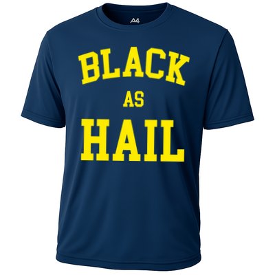 Black As Hail Yellow College Logo Performance Shirt