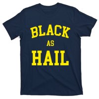 Black As Hail Yellow College Logo T-Shirt