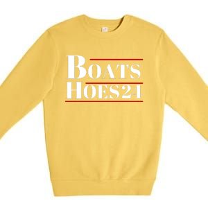 Boats And Hoes 2024 Election Premium Crewneck Sweatshirt