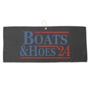 Boats And Hoes 2024 Election Funny Gifts Large Microfiber Waffle Golf Towel