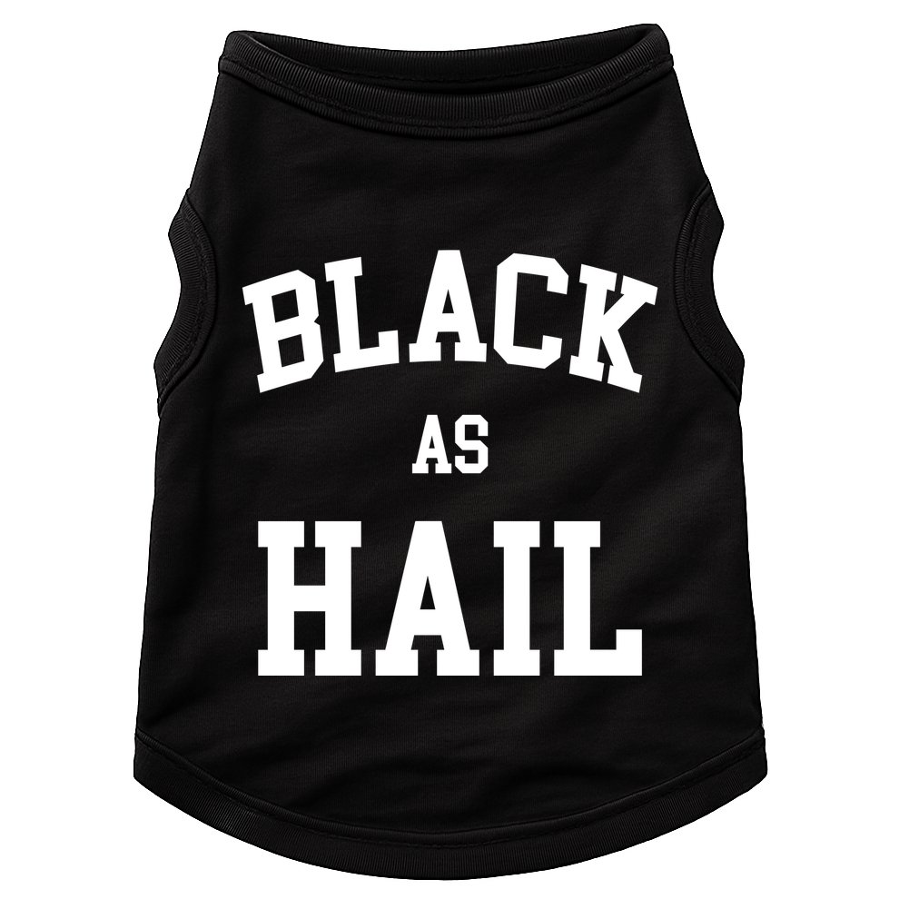 Black As Hail Pride Logo Doggie Tank