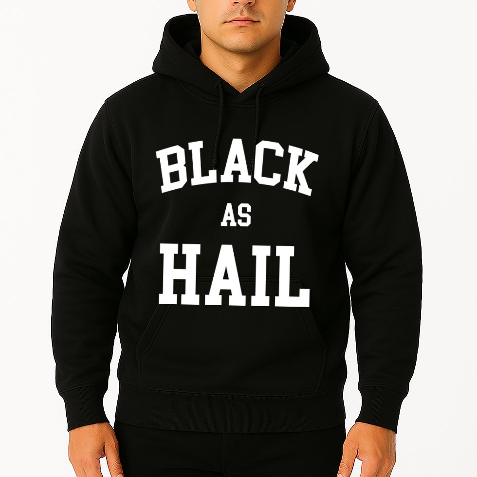 Black As Hail Pride Logo Hoodie