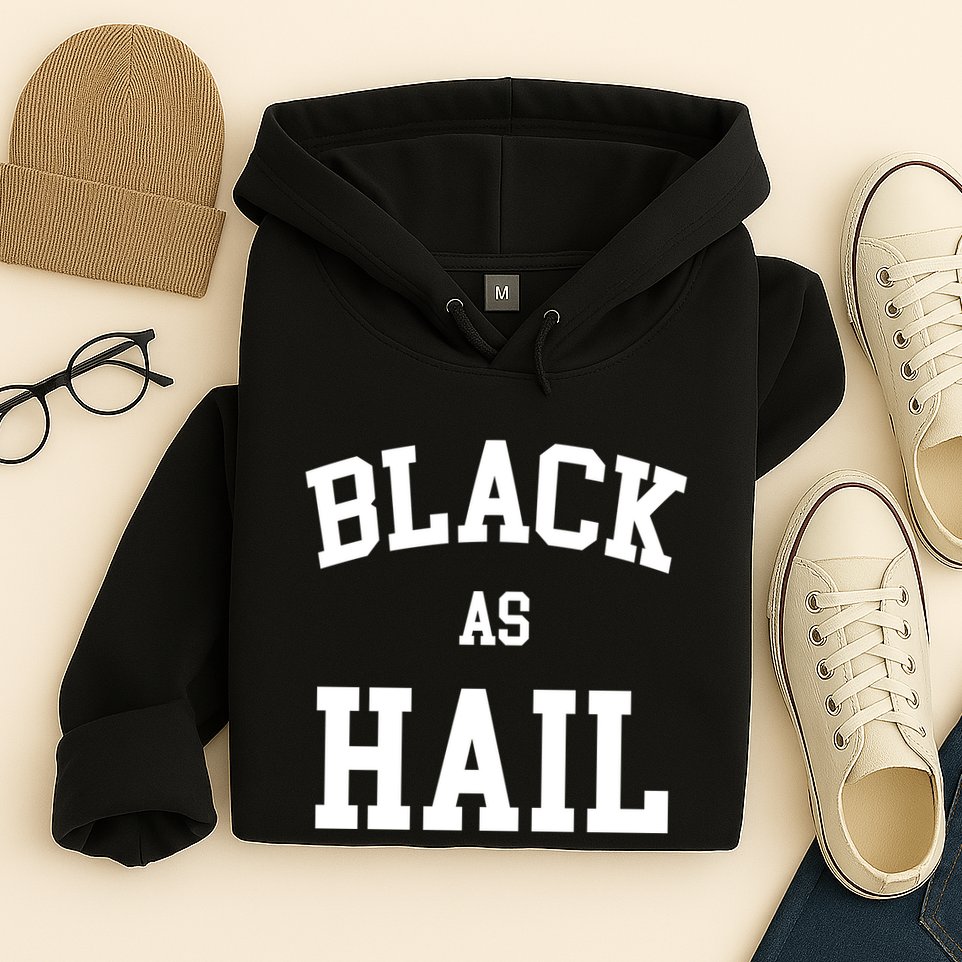 Black As Hail Pride Logo Hoodie