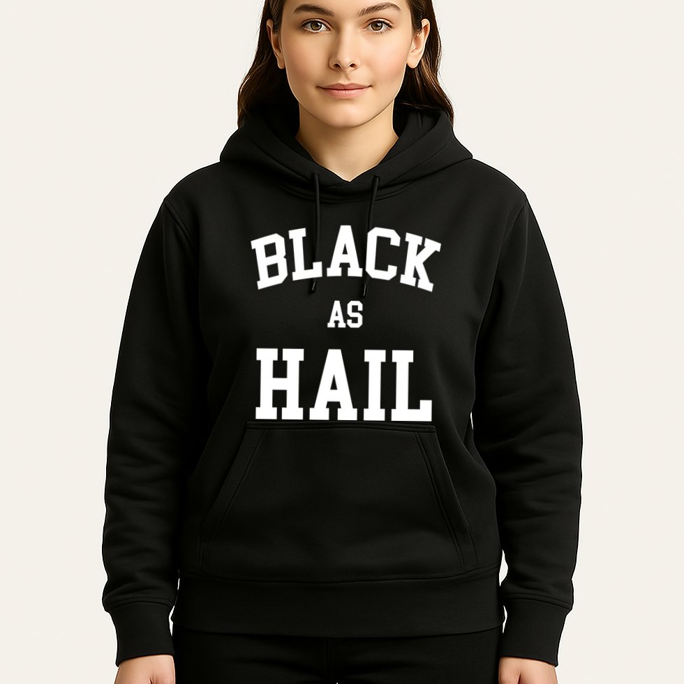 Black As Hail Pride Logo Hoodie
