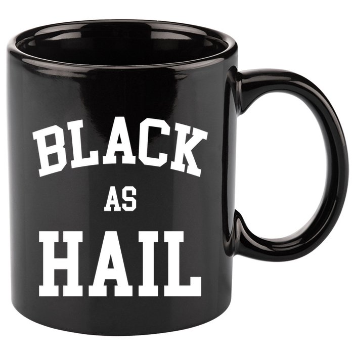 Black As Hail Pride Logo 11oz C Handle Ceramic Mug