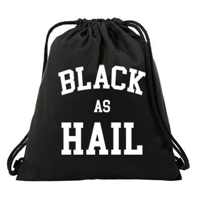 Black As Hail Pride Logo Drawstring Bag