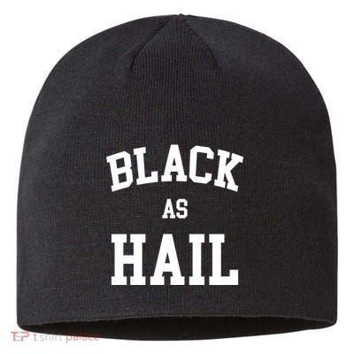 Black As Hail Pride Logo Sustainable Beanie