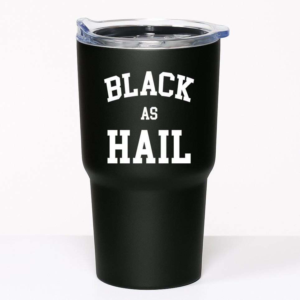 Black As Hail Pride Logo Tumbler