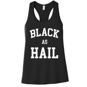 Black As Hail Pride Logo Women's Racerback Tank