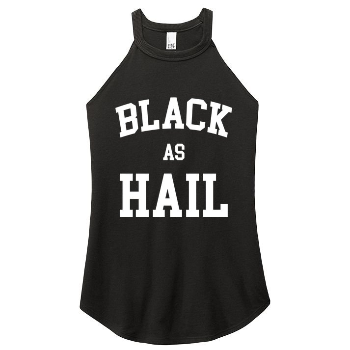Black As Hail Pride Logo Women's Perfect Tri Rocker Tank