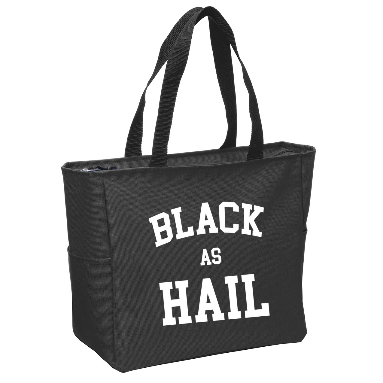 Black As Hail Pride Logo Zip Tote Bag