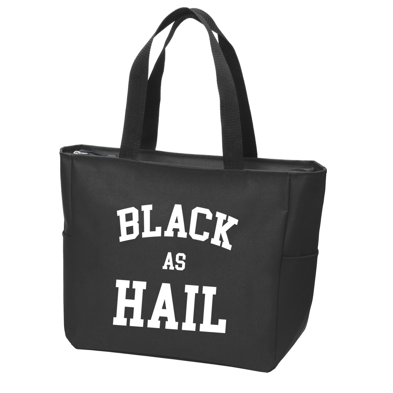 Black As Hail Pride Logo Zip Tote Bag