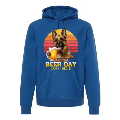 Beer And Hang With My Ger Shepherd Dog Lover Gift Premium Hoodie