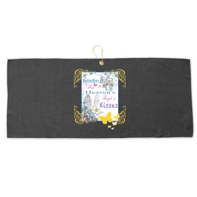 Butterflies Are HeavenS AngelS Cute Gift Large Microfiber Waffle Golf Towel