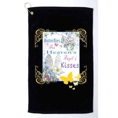 Butterflies Are HeavenS AngelS Cute Gift Platinum Collection Golf Towel