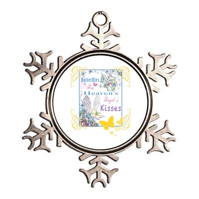 Butterflies Are HeavenS AngelS Cute Gift Metallic Star Ornament