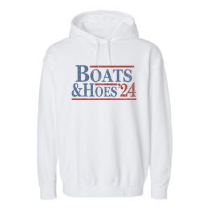 Boats And Hoes 2024 Election Garment-Dyed Fleece Hoodie