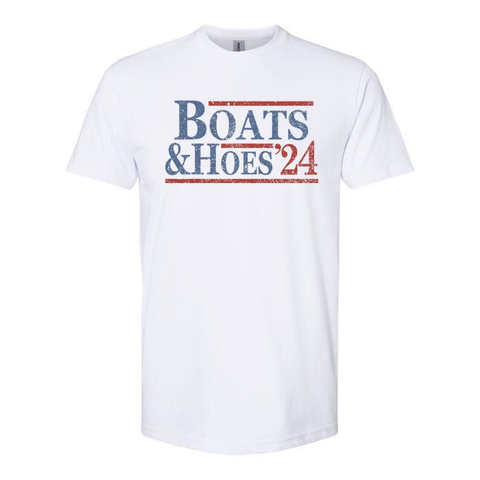 Boats And Hoes 2024 Election Softstyle CVC T-Shirt