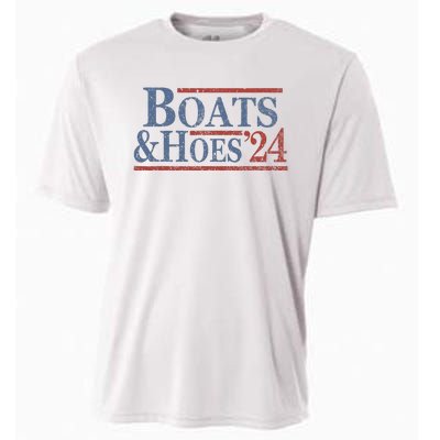 Boats And Hoes 2024 Election Cooling Performance Crew T-Shirt