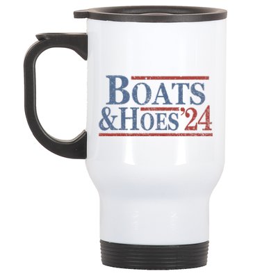 Boats And Hoes 2024 Election Stainless Steel Travel Mug