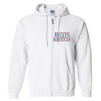 Boats And Hoes 2024 Election Full Zip Hoodie