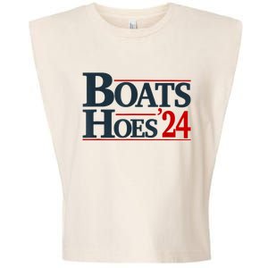 Boats And Hoes 2024 Election Funny Garment-Dyed Women's Muscle Tee