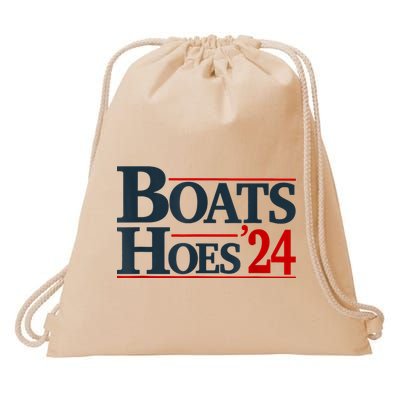 Boats And Hoes 2024 Election Funny Drawstring Bag
