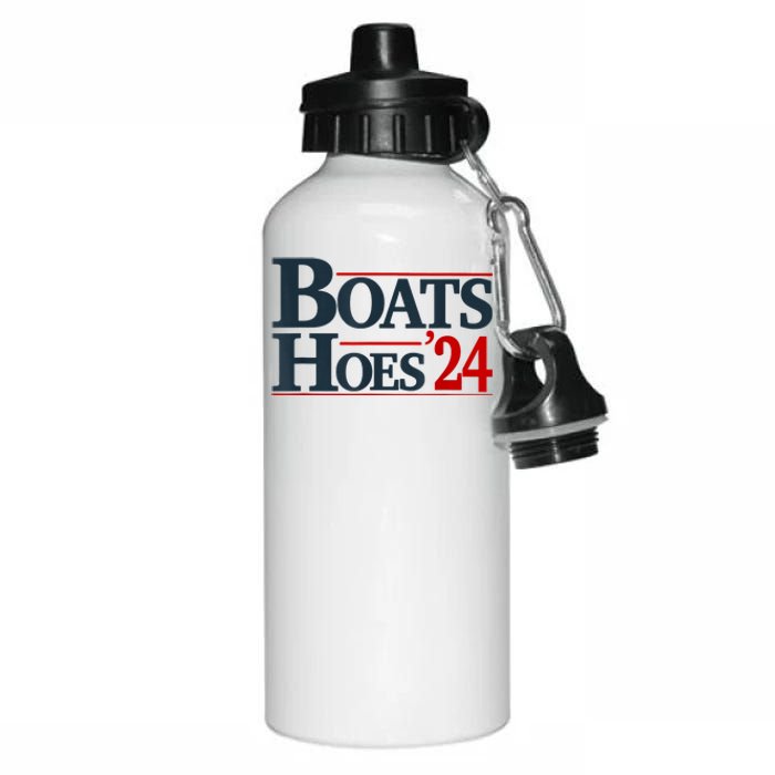 Boats And Hoes 2024 Election Funny Aluminum Water Bottle 