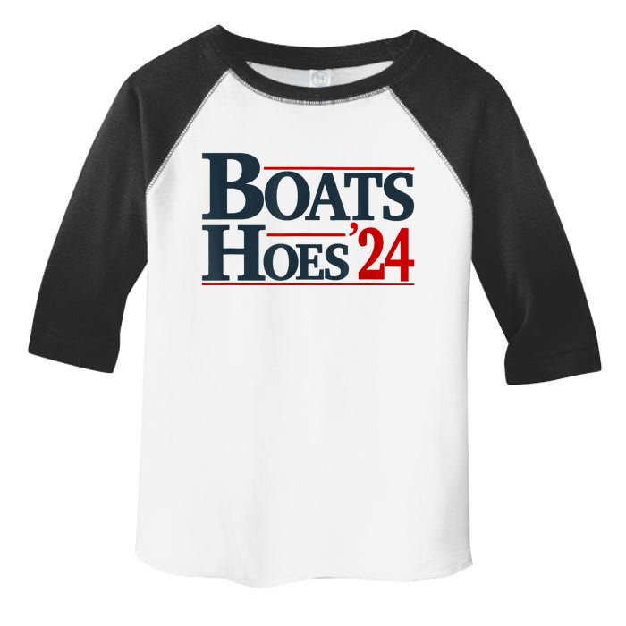 Boats And Hoes 2024 Election Funny Toddler Fine Jersey T-Shirt